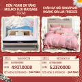 Combo 17: Đệm Foam Misuko Fuji Massage + CGG Singapore Hoàng Gia lụa