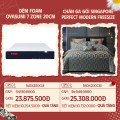 Combo 18: Đệm Foam Oyasumi 7 Zone + CGG Singapore Perfect Modern