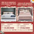 Combo 11: Đệm cao su Dunlopillo Latex World Pure Fresh + CGG Singapore Perfect Modern