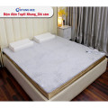 Đệm điện Hàn Quốc Kyung Hee tuyết nhung ghi xám-8