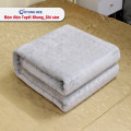 Đệm điện Hàn Quốc Kyung Hee tuyết nhung ghi xám-7