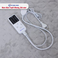 Đệm điện Hàn Quốc Kyung Hee tuyết nhung ghi xám-2