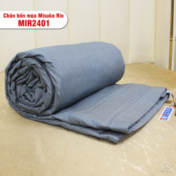 Chăn bốn mùa Misuko RIO vải sợi gỗ MIR2401 xanh cổ vịt