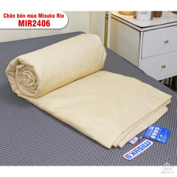 Chăn bốn mùa Misuko RIO vải sợi gỗ MIR2406 màu vàng