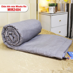 Chăn bốn mùa Misuko RIO vải sợi gỗ  MIR2404 màu ghi