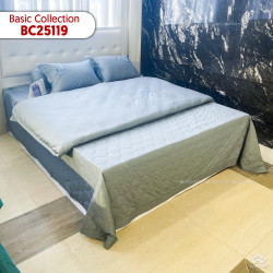 Bộ drap mền Sông Hồng Basic cotton BC25119