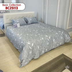 Bộ drap mền Sông Hồng Basic cotton BC25113