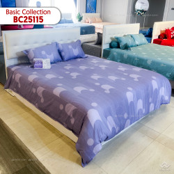 Bộ drap mền Sông Hồng Basic cotton BC25115