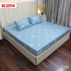 Bộ drap bọc Sông Hồng Basic cotton BC25114