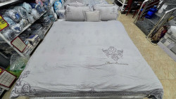 (Thanh Lí ) Bộ chăn ga gối Singapore Đế Vương 8 - 10 món -Mã 8