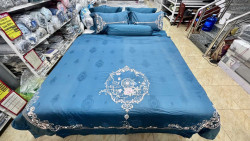 (Thanh Lí ) Bộ chăn ga gối Singapore Đế Vương 8 - 10 món -Mã 9