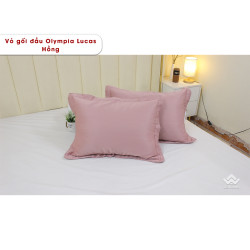 Vỏ gối đầu Olympia Lucas OL2402 màu hồng