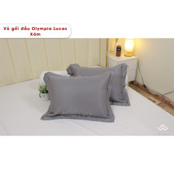 Vỏ gối đầu Olympia Lucas OL2404 màu xám
