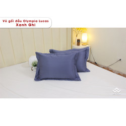 Vỏ gối đầu Olympia Lucas OL2405 màu xanh ghi