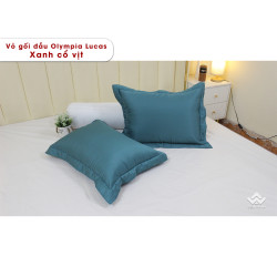 Vỏ gối đầu Olympia Lucas OL2407 màu xanh cổ vịt