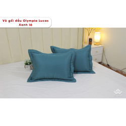 Vỏ gối đầu Olympia Lucas OL2407 màu xanh lá