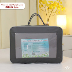Chăn bốn mùa Olympia Lucas OL2404 màu xám