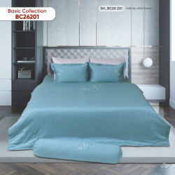 Chăn ga gối Sông Hồng Basic cotton BC26201