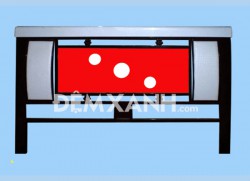 Giường sắt vuông giả đèn GD02