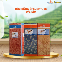 Đệm bông ép Everhome vỏ gấm