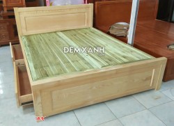  Giường gỗ sồi Nga 07 có ngăn kéo 