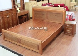 Giường gỗ xoan đào 04