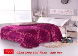 Chăn lông cừu Rosa - Đun hoa