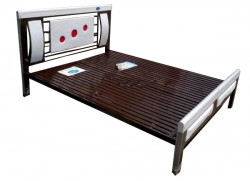 Giường sắt giả đèn hoa văn