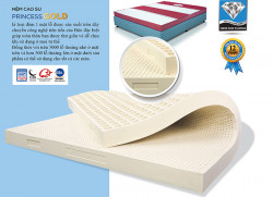 Đệm cao su Kim Cương xuất khẩu PRINCESS GOLD gấm (Thanh lý-Bỏ mẫu)