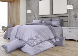 Chăn ga gối Hanvico thêu Blue Sky – BS M69