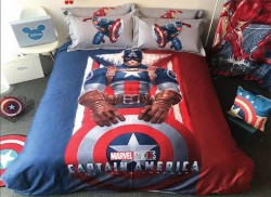 Chăn ga gối Olympia hoạt hình OHH2024 Captain America
