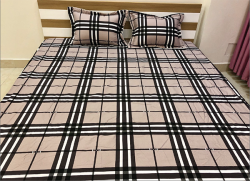 Bộ ga gối chun Olympia chần vải Cotton Hàn 35
