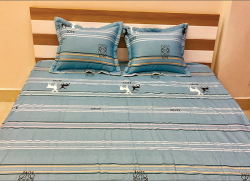 Bộ ga gối chun Olympia chần vải Cotton Hàn 33