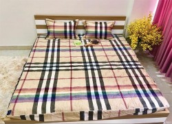 Bộ ga gối chun Olympia chần vải Cotton Hàn 21