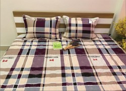 Bộ ga gối chun Olympia chần vải Cotton Hàn 19