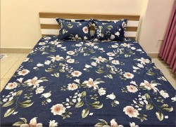 Bộ ga gối chun Olympia chần vải Cotton Hàn 18