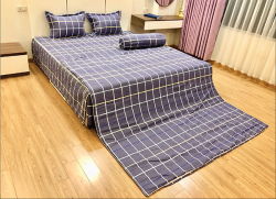 Chăn xuân thu Olympia vải Cotton Hàn 10