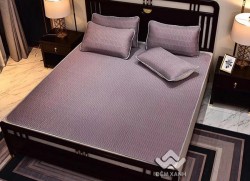 Chiếu điều hòa cao su non màu tím