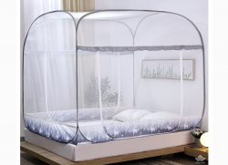 Màn chụp cao cấp 3 cửa đỉnh vuông viền màu xám hình nai