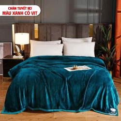 Chăn tuyết MJ nặng 1,6kg màu xanh cổ vịt