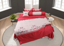 Chăn ga gối  Hanvico thêu Blue Sky – BS M63