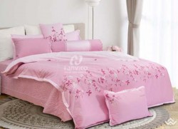 Chăn ga gối  Hanvico thêu Blue Sky – BS M88