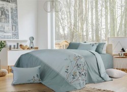Chăn ga gối  Hanvico thêu Blue Sky – BS79