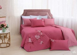 Chăn ga gối  Hanvico thêu Blue Sky – BS81
