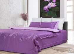 Chăn ga gối  Hanvico thêu Blue Sky – BS86