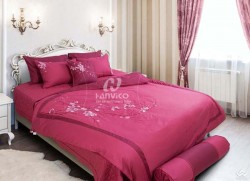 Chăn ga gối  Hanvico thêu Blue Sky – BS87