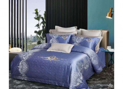 Chăn ga gối Singapore lụa 5 món L5M02