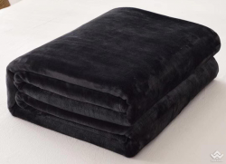 Chăn lông tuyết Blanket 2kg màu đen (cân VN thực tế 2kg)