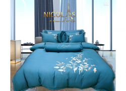 Chăn ga gối vải sợi gỗ Nicolas TN2003
