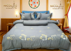 Chăn ga gối vải sợi gỗ Nicolas TN2005